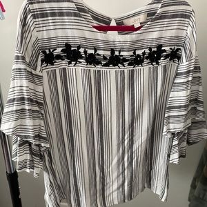 Loft Embroidered Top